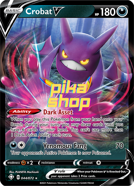 Pokemon Shining Fates Crobat V 044/072