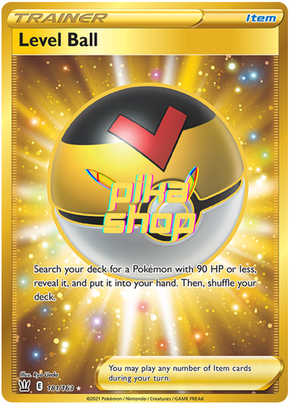 Pokemon Battle Styles Level Ball 181/163 Secret Rare Pokemon Battle Styles Level Ball 181/163 Secret Rare