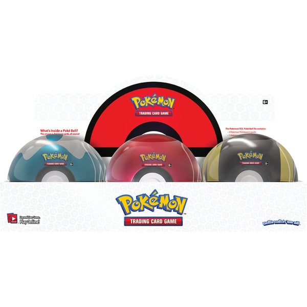 Pokemon TCG Level Ball Tin ④ POKEMON TCG 2022 LEVEL BALL POKE BALL TIN NEW FACTORY SEALED