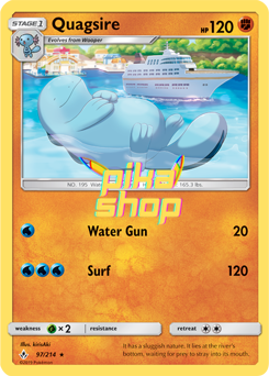 Pokemon Unbroken Bonds 097/214 Quagsire Pokemon Unbroken Bonds 097/214 Quagsire