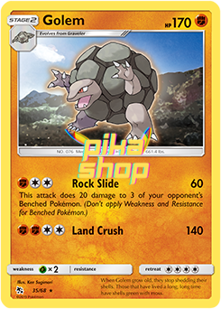 Pokemon Hidden Fates 35/68 Golem