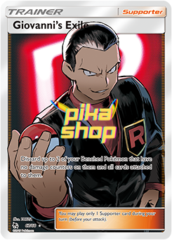 Pokemon Hidden Fates 67/68 Giovanni's Exile Full Art Pokemon Hidden Fates 67/68 Giovanni's Exile Full Art