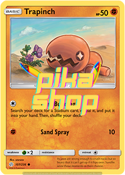 trapinch pokemon cards Pokemon Cosmic Eclipse 107/236 Trapinch Reverse Holo