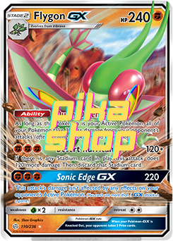 Pokemon Cosmic Eclipse 110/236 Flygon GX Half Art Pokemon Cosmic Eclipse 110/236 Flygon GX Half Art