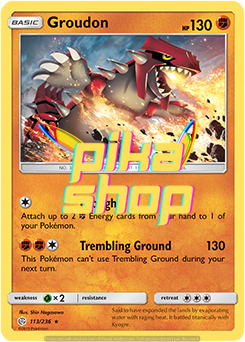 Pokemon Cosmic Eclipse 113/236 Groudon (Non-Holo)