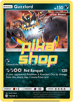 Pokemon Cosmic Eclipse 136/236 Guzzlord Holo