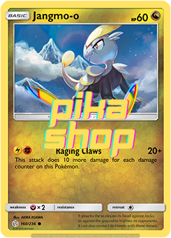 Pokemon Cosmic Eclipse 160/236 Jangmo-o Reverse Holo