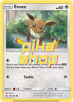 Pokemon Cosmic Eclipse 167/236 Eevee Reverse Holo