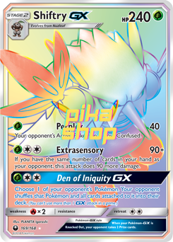 Pokmon Celestial Storm 169/168 Shiftry GX Rainbow Rare - PikaShop Pokmon Celestial Storm 169/168 Shiftry GX Rainbow Rare - PikaShop