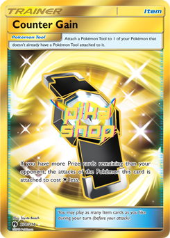 Pokemon Lost Thunder 230/214 Counter Gain Secret Rare