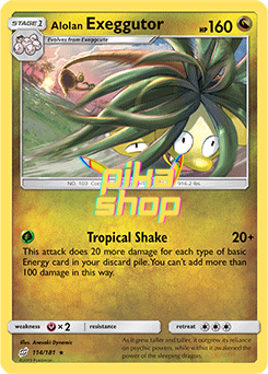 Pokemon Team Up 114/181 Alolan Exeggutor Reverse Holo Pokemon Team Up 114/181 Alolan Exeggutor Reverse Holo