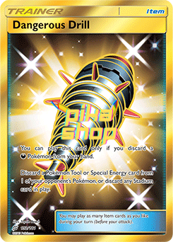 Pokemon Team Up 192/181 Dangerous Drill Secret Rare Pokemon Team Up 192/181 Dangerous Drill Secret Rare