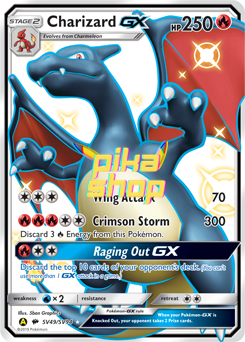 Pokemon Hidden Fates Shiny Vault SV49/SV94 Charizard GX Full Art Shiny