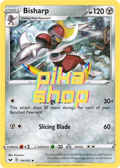 Pokemon Sword & Shield Base 134/202 Bisharp