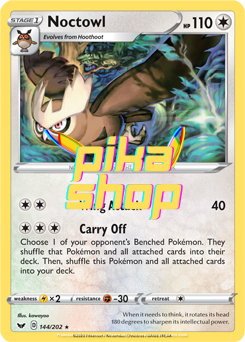 Pokemon Sword & Shield Base 144/202 Noctowl