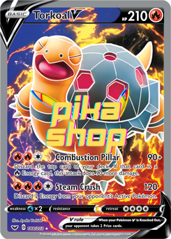 Pokemon Sword & Shield Base 188/202 Torkoal V Full Art