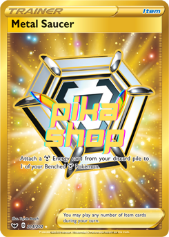 gold metal saucer pokemon card Pokemon, Sword & Shield Base 214/202 Metal Saucer Secret Rare