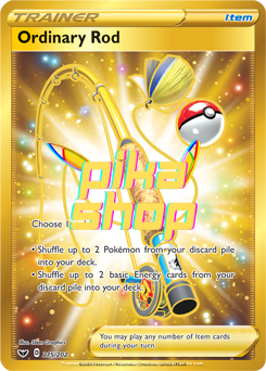 Pokemon, Sword & Shield Base 215/202 Ordinary Rod Secret Rare Pokemon, Sword & Shield Base 215/202 Ordinary Rod Secret Rare