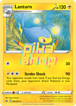 Pokemon Sword & Shield Base 069/202 Lanturn