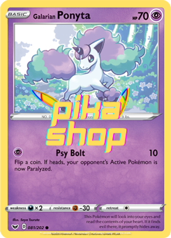 Pokemon Sword & Shield Base 081/202 Galarian Ponyta