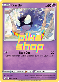 Pokemon Sword & Shield Base 083/202 Gastly