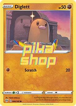 Pokemon Darkness Ablaze 084/189 Diglett Reverse Holo Pokemon Darkness Ablaze 084/189 Diglett Reverse Holo