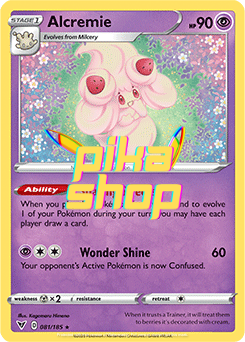 Pokemon Vivid Voltage Alcremie Reverse Holo Rare 81/185