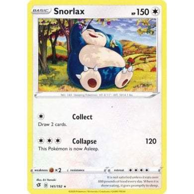 Pokemon Rebel Clash 141/192 Snorlax