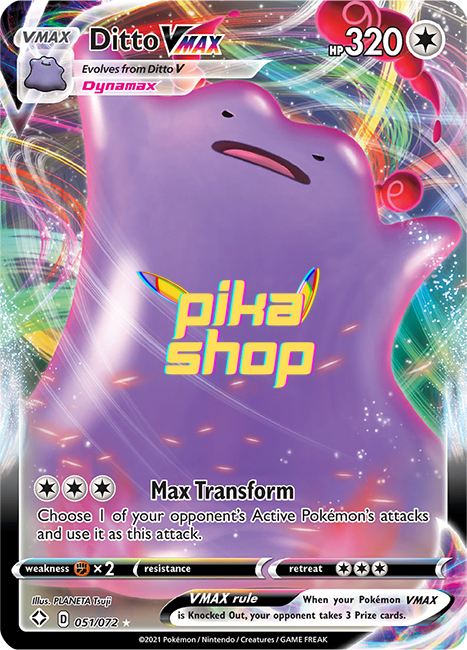 Pokemon Shining Fates Ditto VMAX 051/072 - PikaShop
