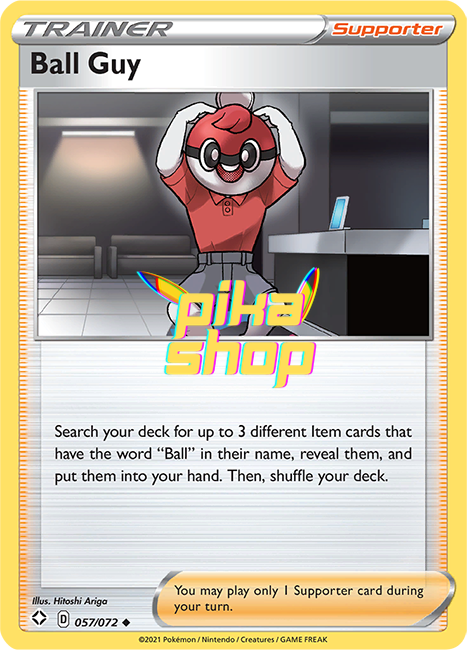 Pokemon Shining Fates Ball Guy 057/072 - PikaShop