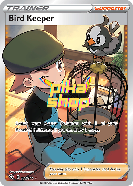 Pokemon Shining Fates Bird Keeper Full Art 066/072 - PikaShop