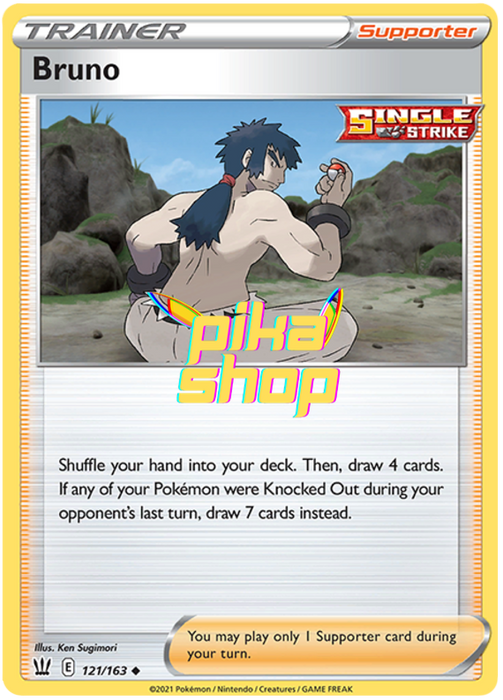Pokemon Battle Styles Bruno 121/163 - PikaShop Pokemon Battle Styles Bruno 121/163 - PikaShop