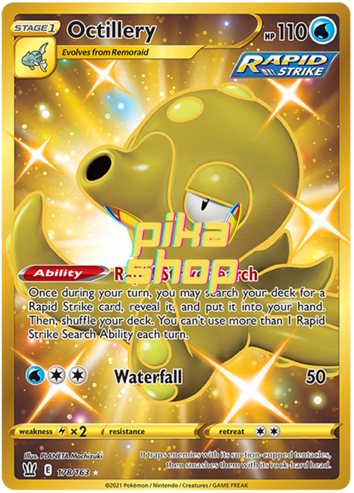octillery pokemon card Pokemon Battle Styles Octillery 178/163 Secret Rare
