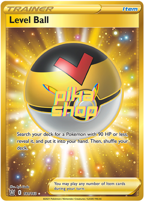 Pokemon Battle Styles Level Ball 181/163 Secret Rare