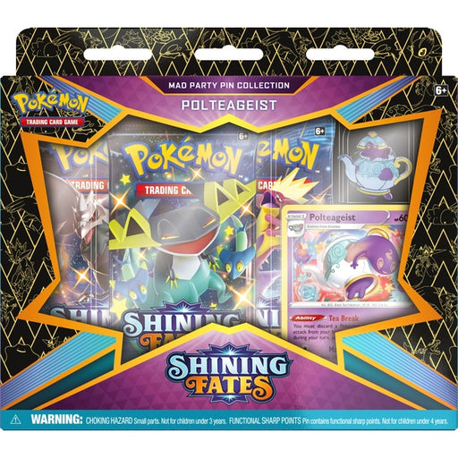 Pokemon Shining Fates Mad Party Pin Collection Polteageist - PikaShop
