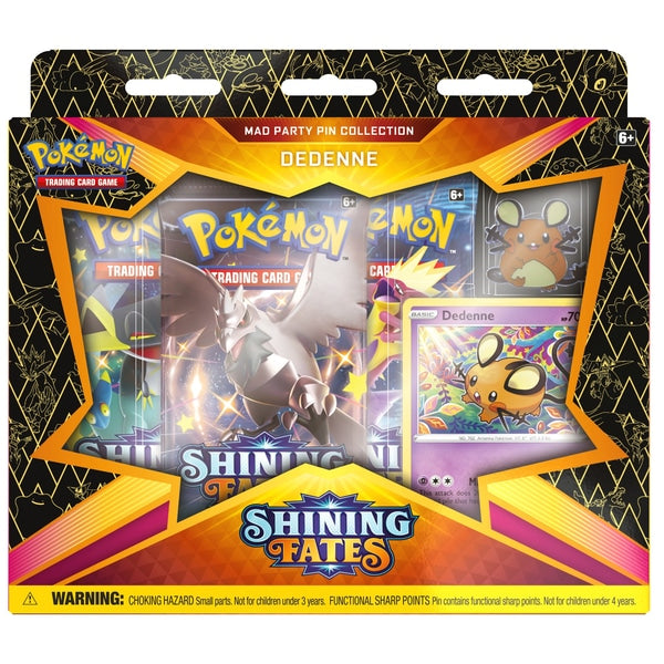 Pokemon Shining Fates Mad Party Pin Collection Dedenne - PikaShop