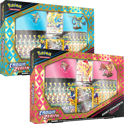 Pokemon Crown Zenith Premium Figure Collection - Shiny Zacian/Shiny Zamazenta Bundle - PikaShop