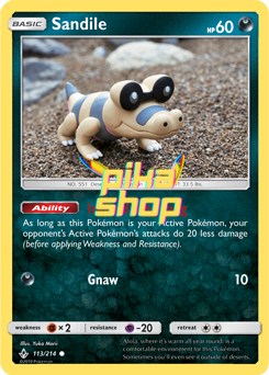 Pokémon
 Unbroken Bonds 113/214 Sandile Reverse Holo - PikaShop