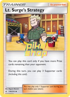 Pokémon
 Unbroken Bonds 178/214 Lt. Surge's Strategy - PikaShop