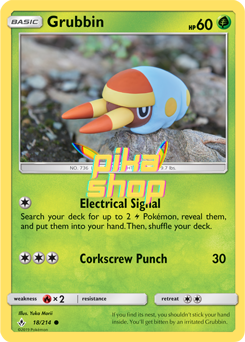 Pokémon
 Unbroken Bonds 018/214 Grubbin Reverse Holo - PikaShop