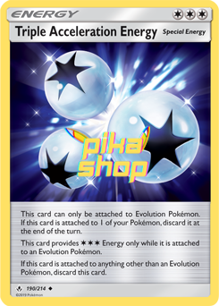 Pokémon
 Unbroken Bonds 190/214 Triple Acceleration Energy Reverse Holo - PikaShop