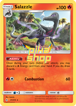 Pokémon
 Unbroken Bonds 031/214 Salazzle Reverse Holo - PikaShop