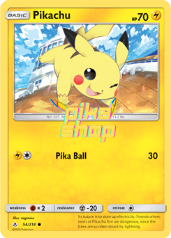 Pokémon
 Unbroken Bonds 054/214 Pikachu Reverse Holo - PikaShop