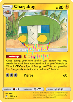 Pokémon
 Unbroken Bonds 058/214 Charjabug - PikaShop