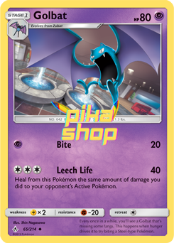 Pokémon
 Unbroken Bonds 065/214 Golbat Reverse Holo - PikaShop