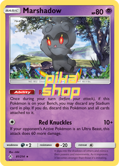 Pokémon
 Unbroken Bonds 081/214 Marshadow Holo - PikaShop