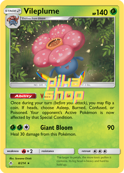 Pokémon
 Unbroken Bonds 008/214 Vileplume Holo - PikaShop