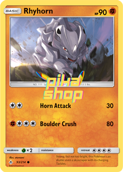 Pokémon
 Unbroken Bonds 093/214 Rhyhorn - PikaShop