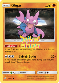 Pokémon
 Unbroken Bonds 098/214 Gligar - PikaShop