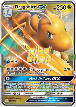 Pokémon
 Unified Minds 152/236 Dragonite GX Half Art - PikaShop